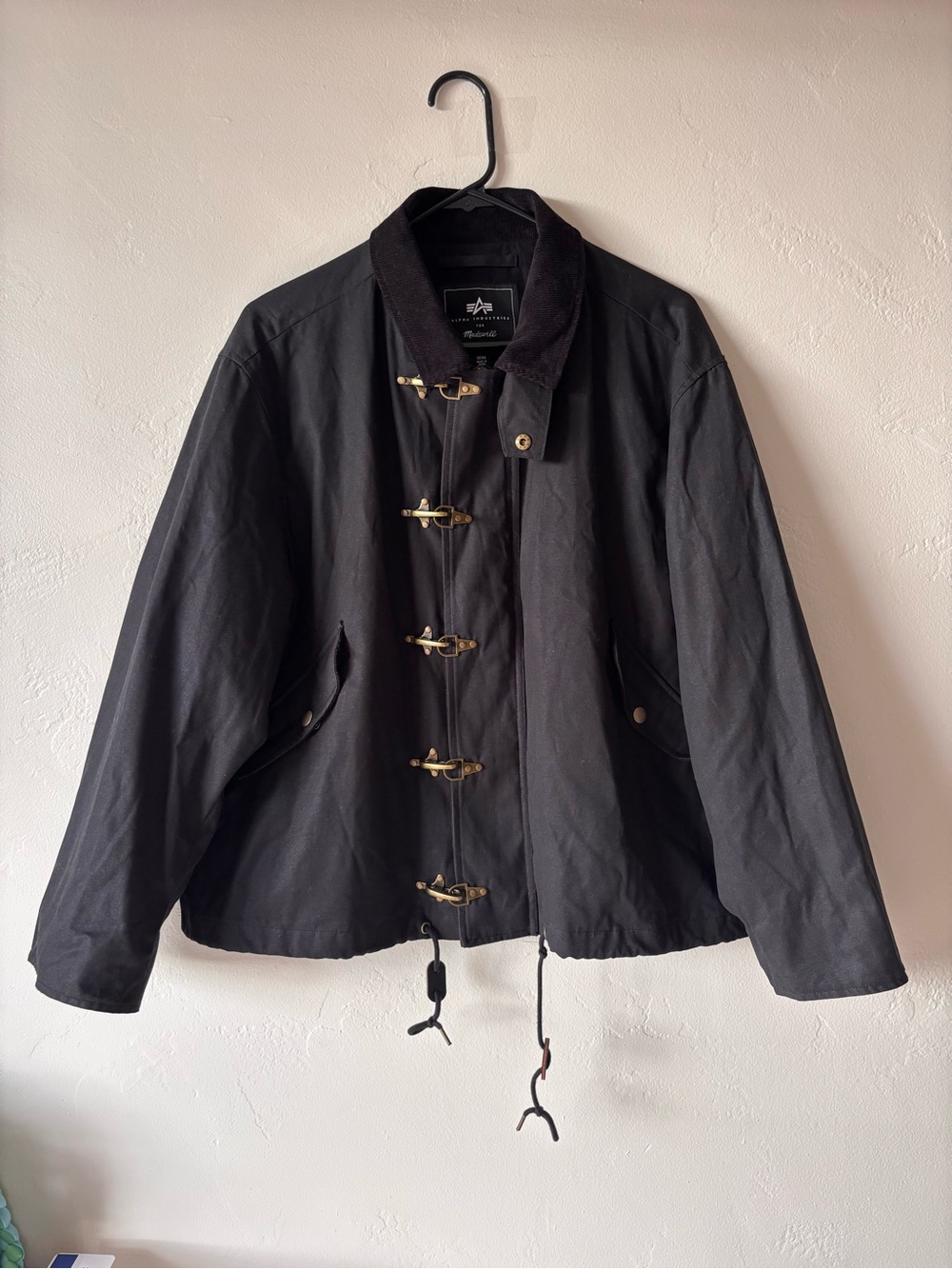 Madewell x Alpha Industries Waxed Cotton Car Coat